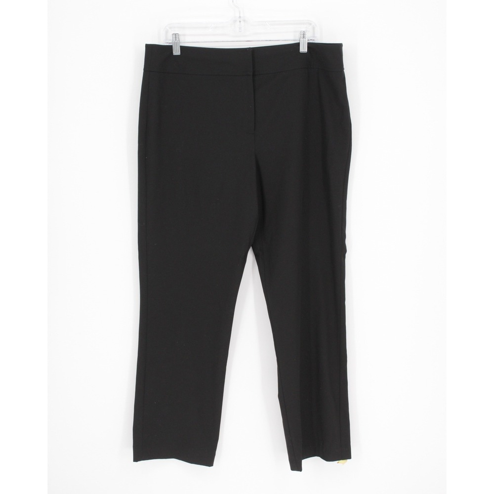 Chico's Women's Black Straight Leg Career Trousers Size 2.5 (XL-XXL)‎